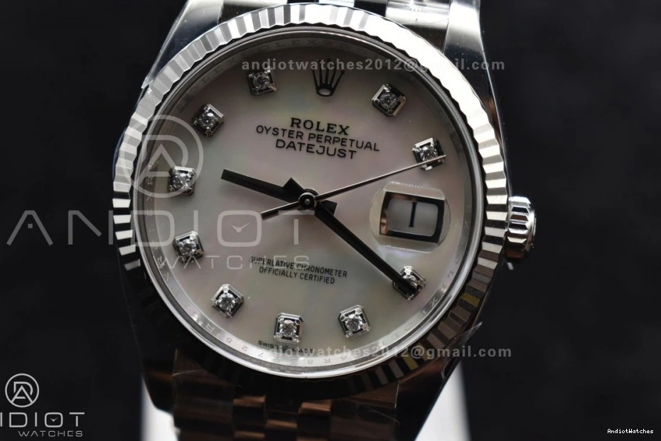 White Jubilee MOP Edition 126234 904L Clean Diamonds on 570 1:1 Chic Best Bracelet VR Steel Dial DateJust 36 0506